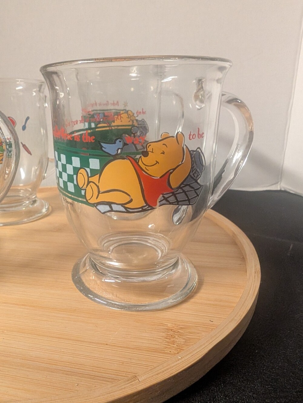 VINTAGE Disney Winnie the Pooh Cup Mug Pitcher Anchor Hocking Set Lot Bundle - Picture 4 of 16